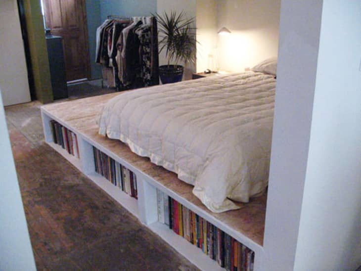 Raised platform deals bed