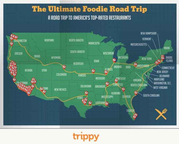 5 Epic Road Trip Maps That Tackle a Lifetime of Sightseeing in One Go ...