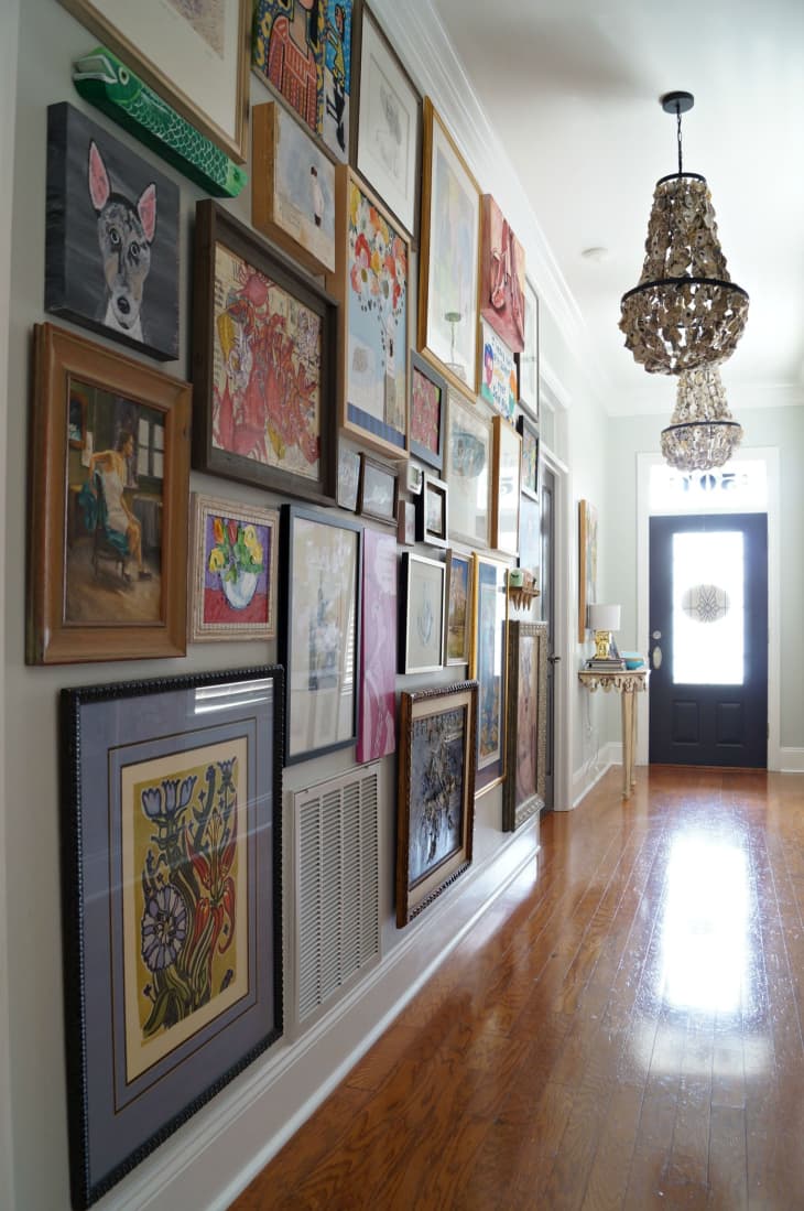 Inspiration for Floor to Ceiling Gallery Walls Apartment Therapy