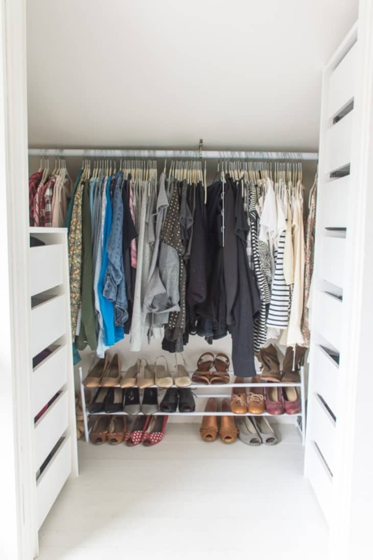 How To Turn an Awkward Space into a Stylish Closet Apartment Therapy