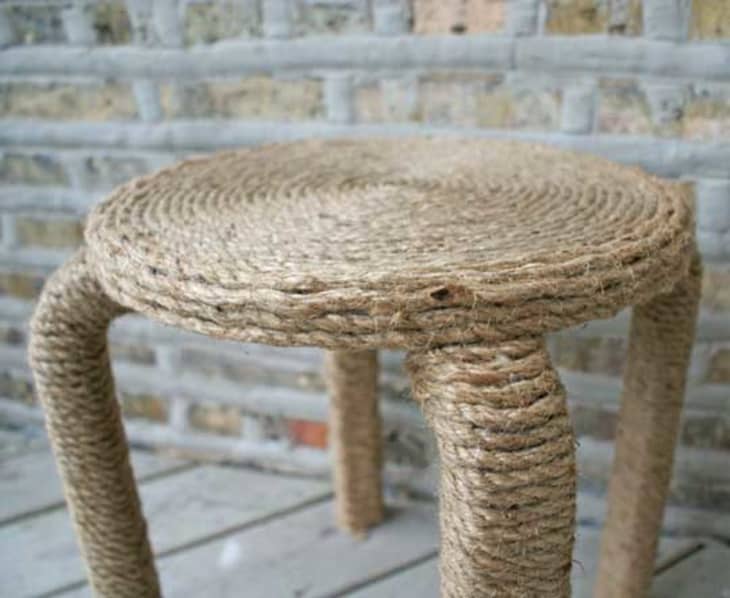 Before & After Rope Wrapped Bar Stools Apartment Therapy