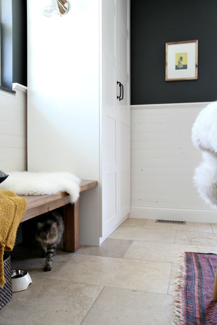 Litter box in outlet bedroom