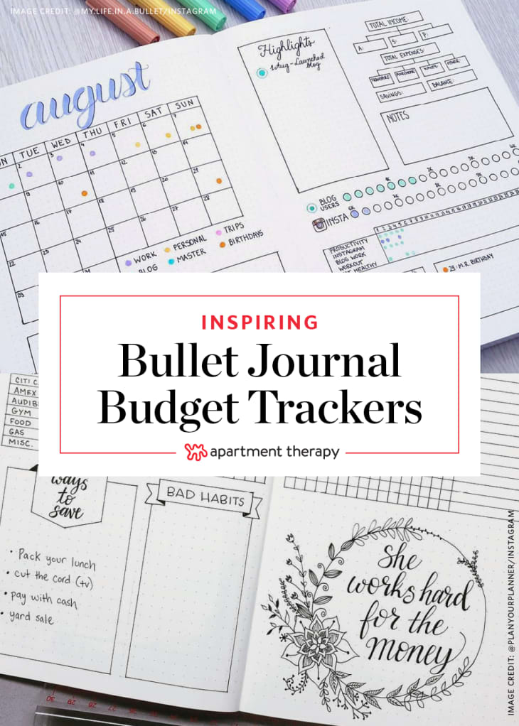 11 Inspiring Bullet Journal Budget Trackers | Apartment Therapy