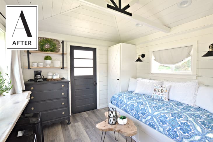 How To Turn a Garden Shed into a Guest Bedroom | Apartment Therapy