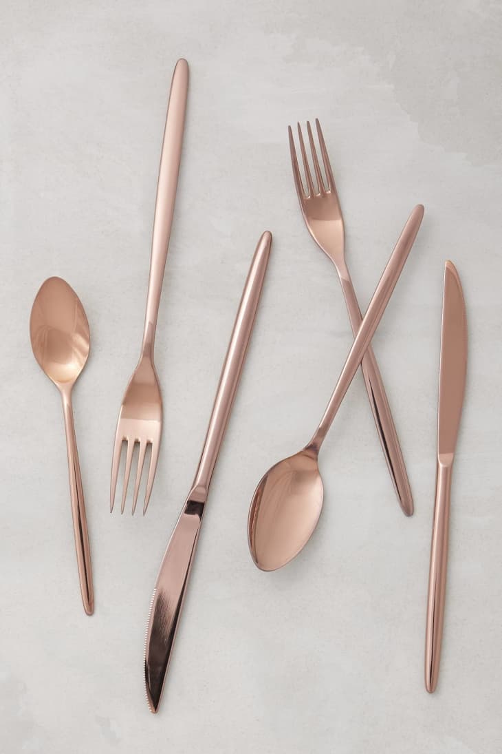 The Best Modern Gold (and Copper!) Flatware Apartment Therapy