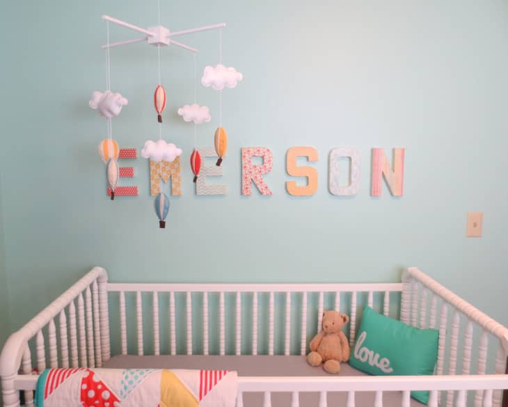 Emerson’s Colorful, DIY-Crafted Nursery | Apartment Therapy