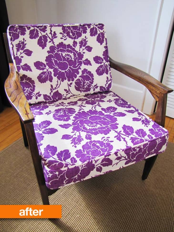 Before & After Erin’s Chair Refresh on a Budget Apartment Therapy