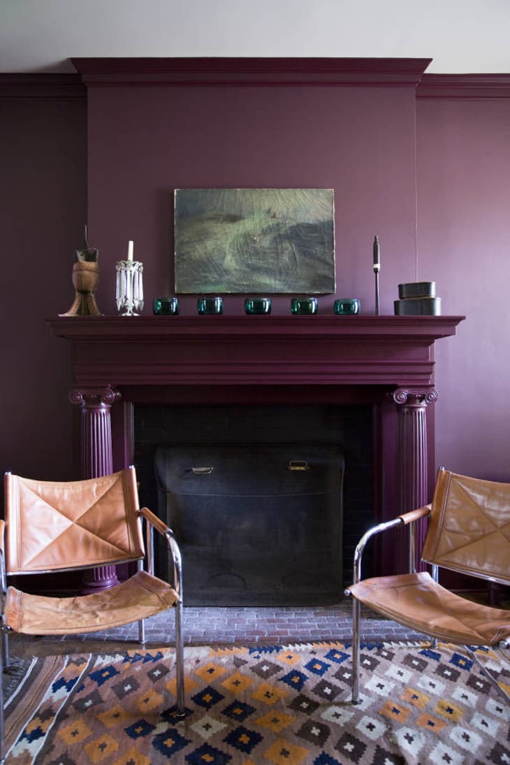 Aubergine is the Interior Design Color of the Moment Apartment Therapy