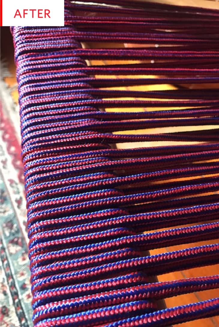 Ikea Poang Chair Hack Nylon Paracord Project Apartment Therapy