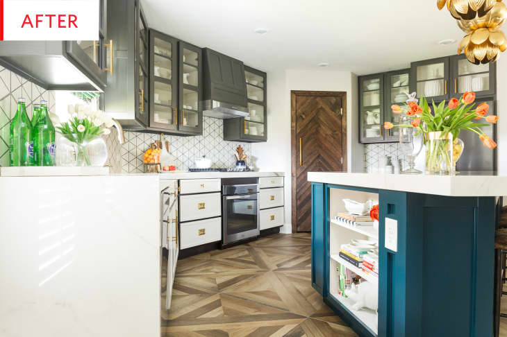 Glass Kitchen Cabinet Doors - Remodel Before and After | Apartment Therapy