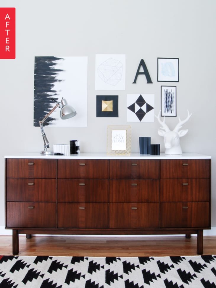 Before & After Credenza Gets a Fresh Finish Apartment Therapy
