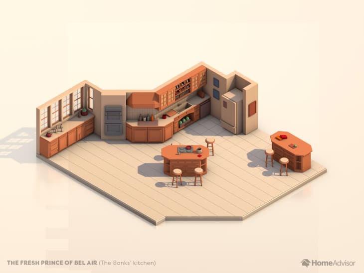 TV Kitchen Floor Plans - Mad Men Friends Stranger Things | Apartment ...