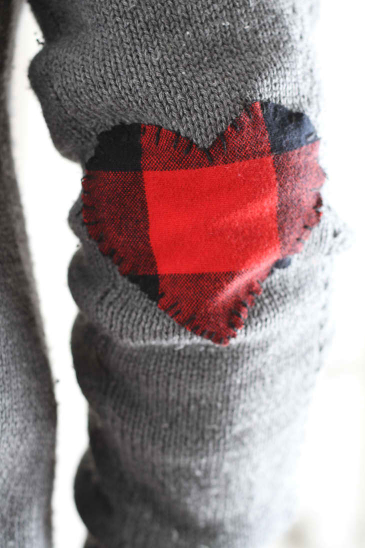 Wear Your Heart On Your Sleeve DIY Elbow Patches Apartment Therapy