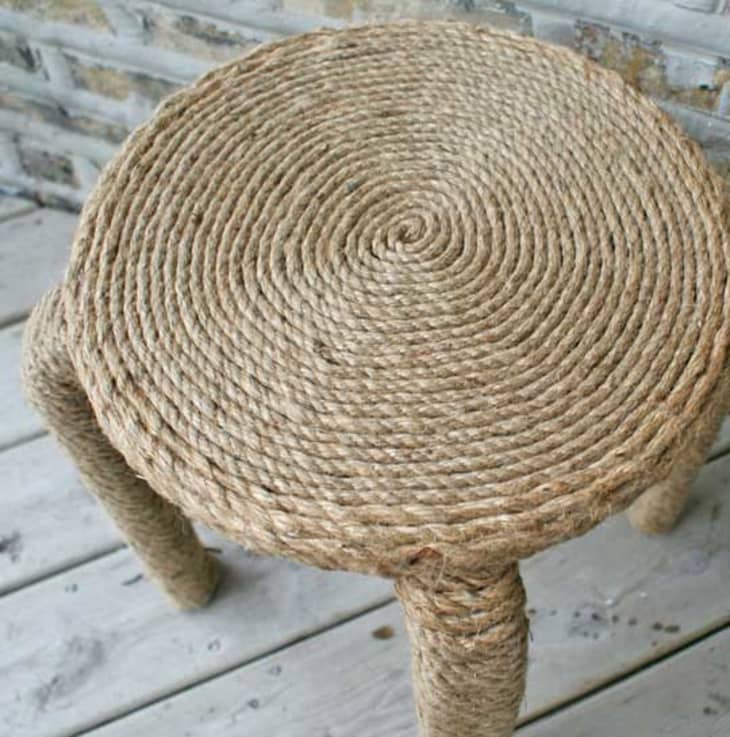 Before & After Rope Wrapped Bar Stools Apartment Therapy