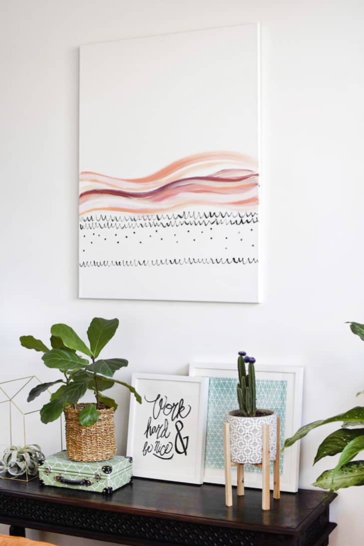 Easy Wall Art Canvas Painting Ideas for Beginners | Apartment Therapy