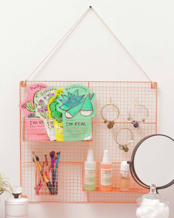 How to Organize With Wire Grid Wall Panels Apartment Therapy