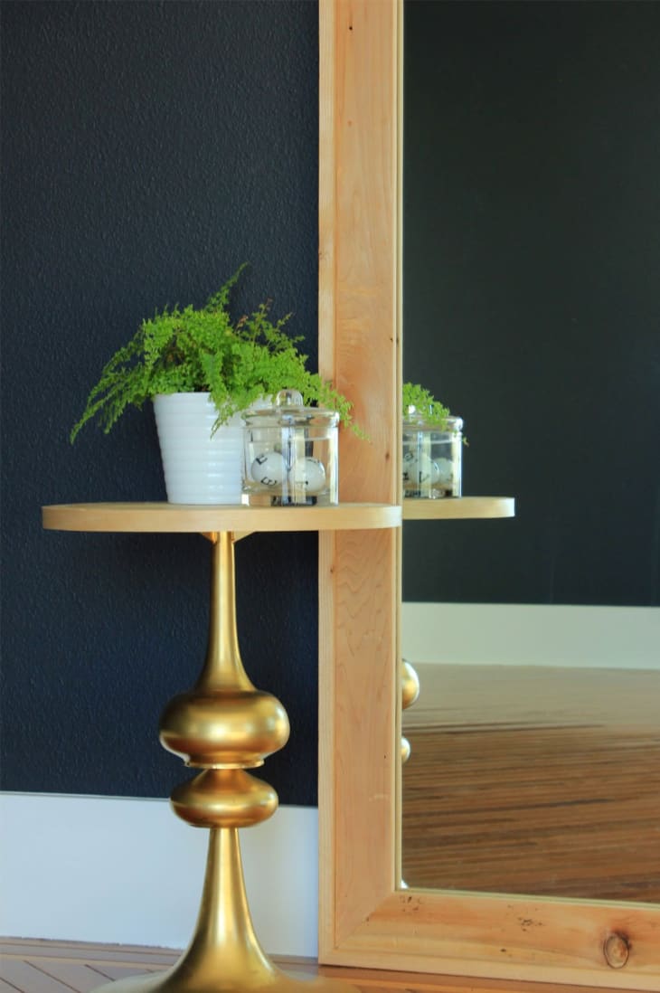 DIY Leaning Framed Floor Mirror Apartment Therapy