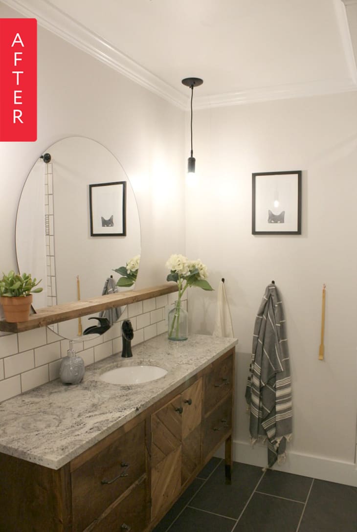 Before & After: A Tiny Bathroom Gets a Stylish Space-Maximizing ...
