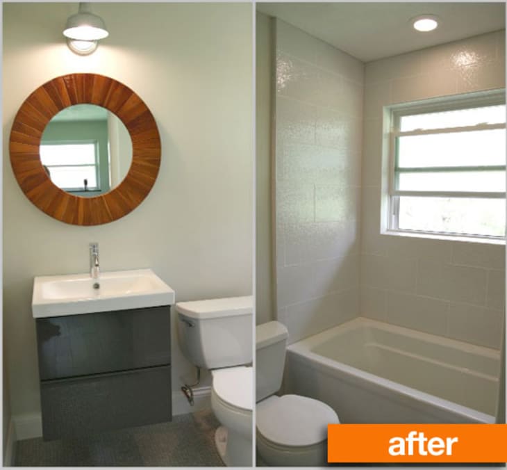 Before & After Dana’s Updated Bathroom Apartment Therapy