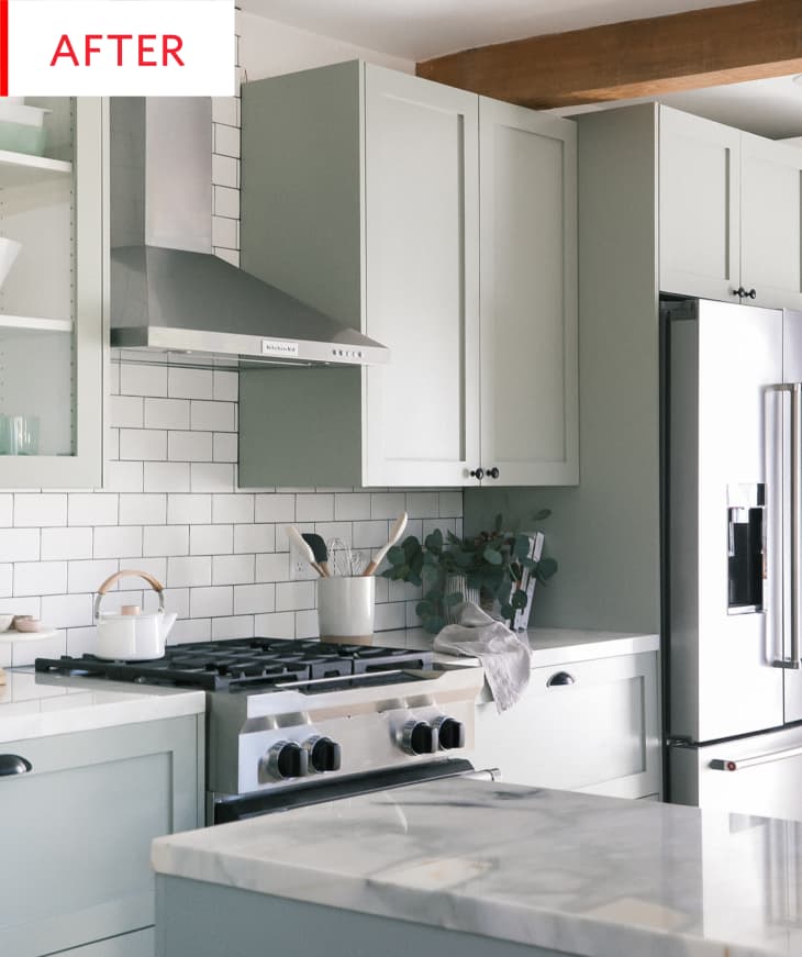 Wood Look Tile IKEA Kitchen Remodel Before After Apartment Therapy