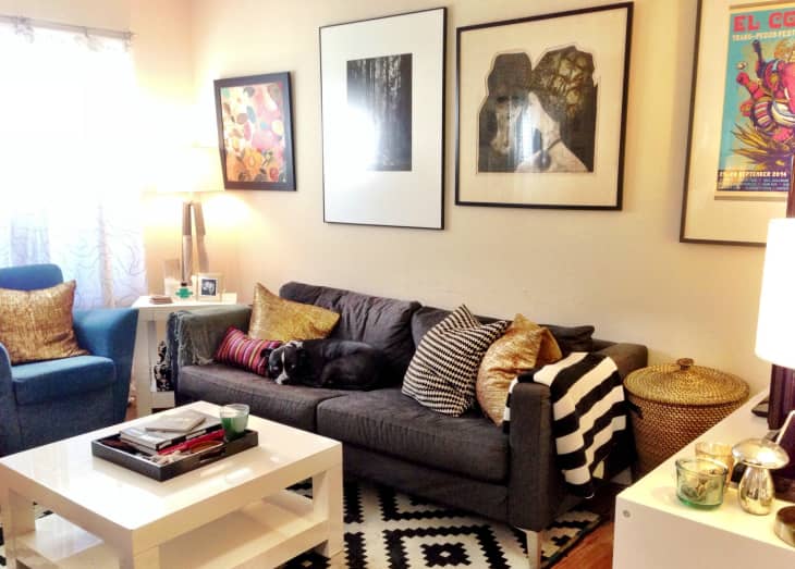 The “Blank & Boring to Cheery & Comfortable” Living Room Makeover ...