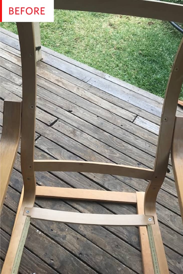 Ikea Poang Chair Hack - Nylon Paracord Project | Apartment Therapy