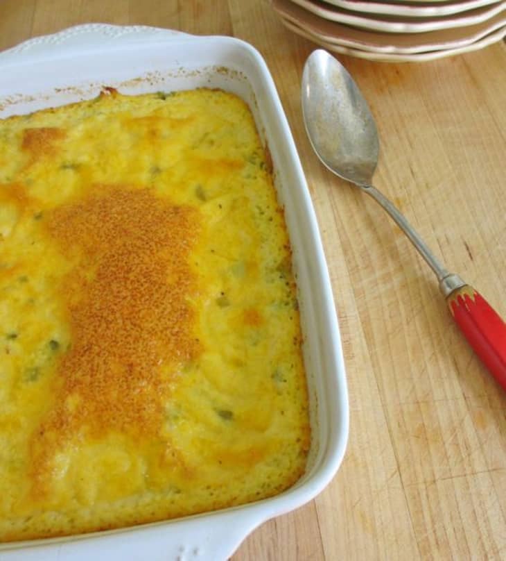 Classic Family Recipe Creamy Cheesy Grits with Green Chiles The Kitchn