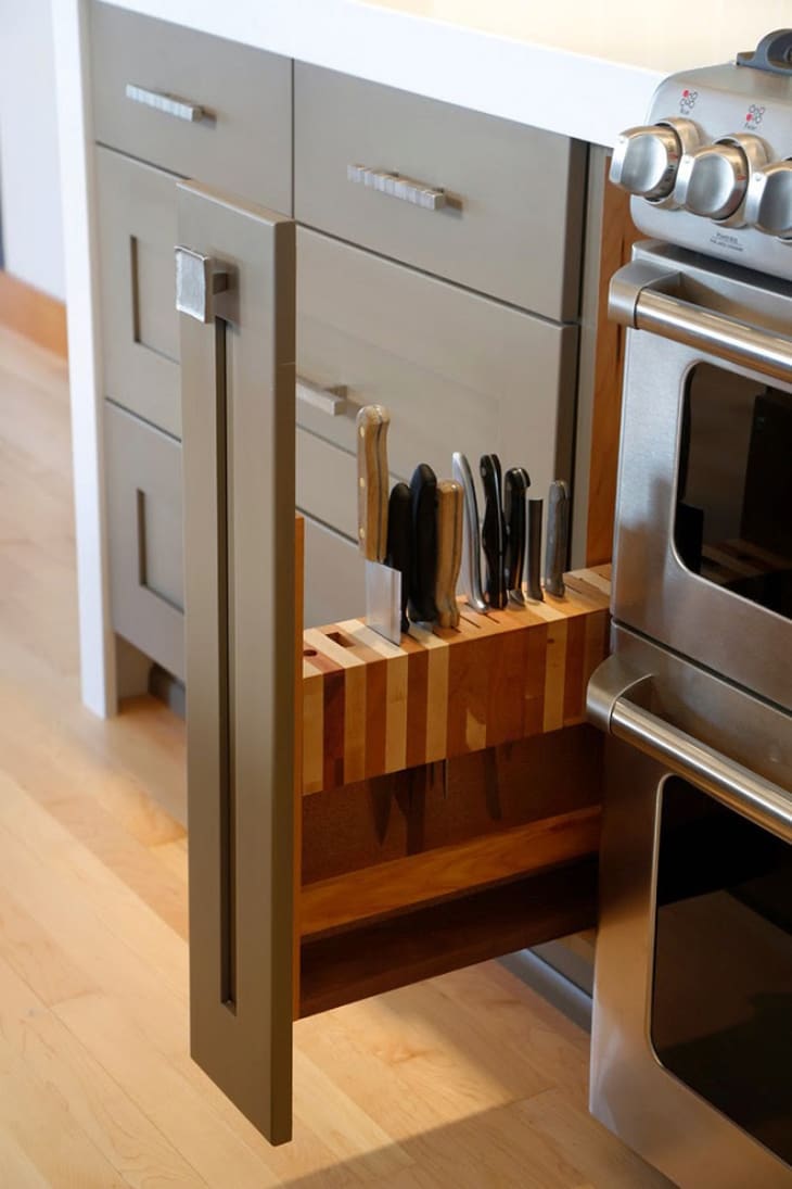 Clever Kitchen Storage Ideas that Utilize Awkward, Empty Spots