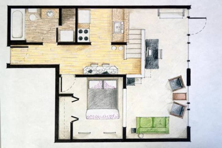 Small Space Lessons: Floorplan and Solutions from Amy & J.T.’s Favorite