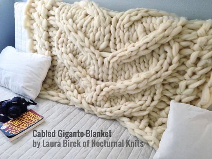 How To DIY Chunky Wool Blankets Apartment Therapy