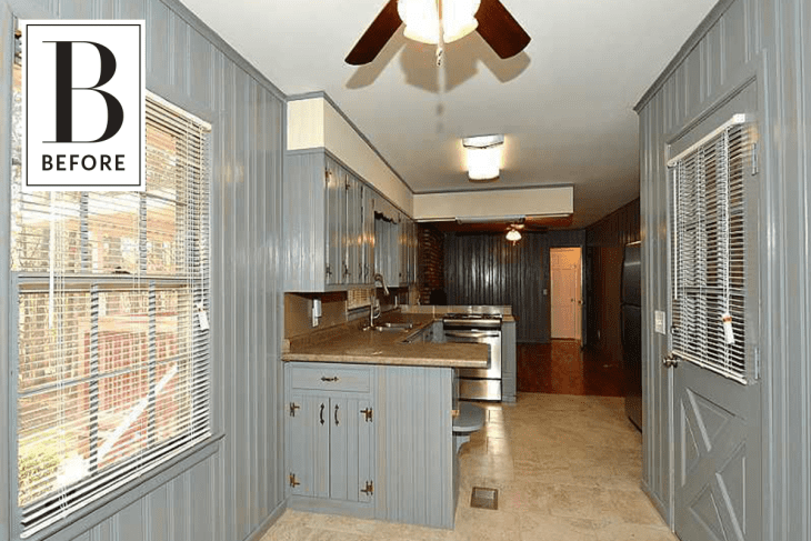 Before & After: A Kitchen Renovation to Get Rid Of Wood Paneling ...
