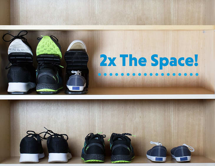 Double Your Shoe Storage for 20 with Shoe Stackers Apartment