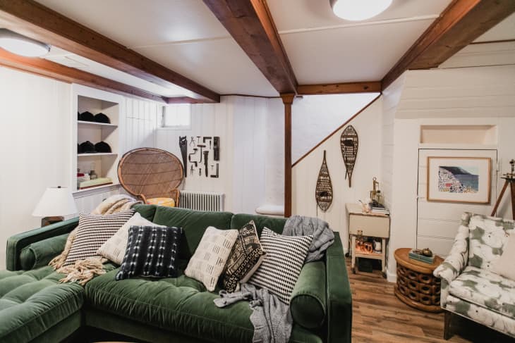 Wood Panel Basement DIY Makeover | Apartment Therapy
