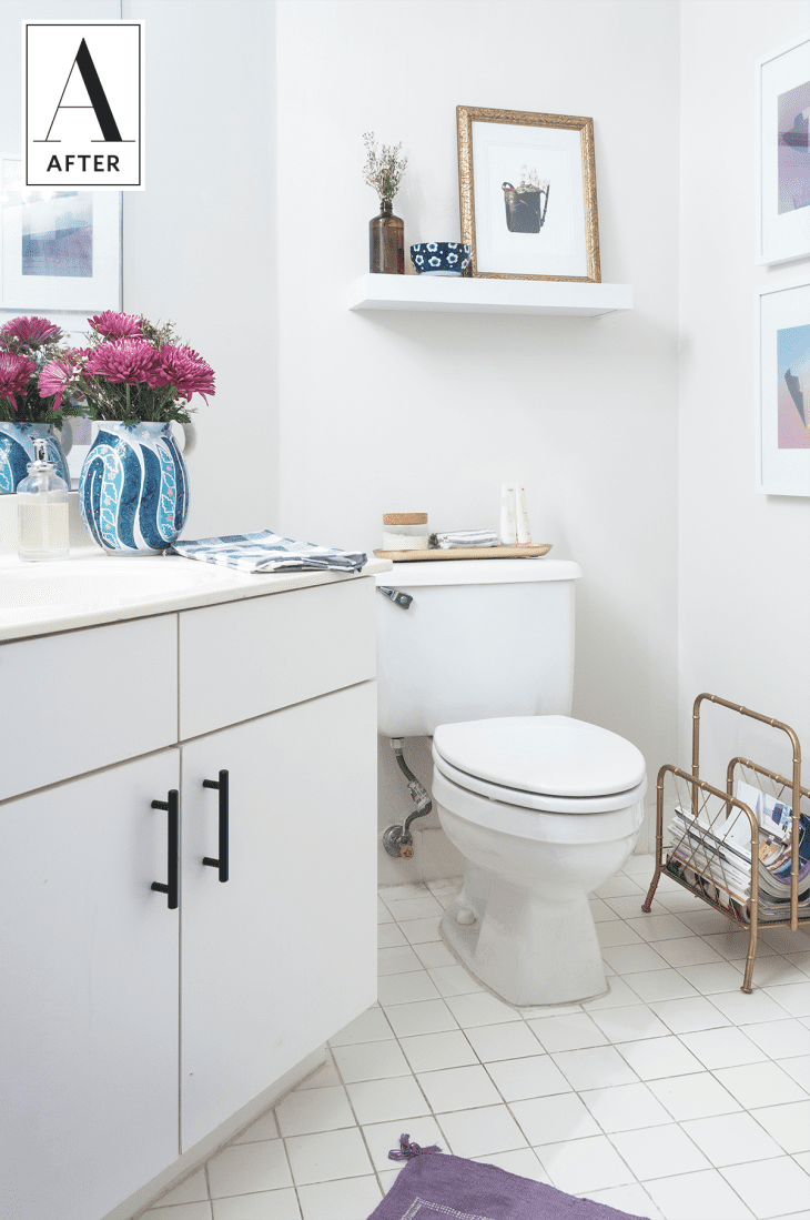 Reversible Decorating Ideas to Make Over a Boring Rental Bathroom