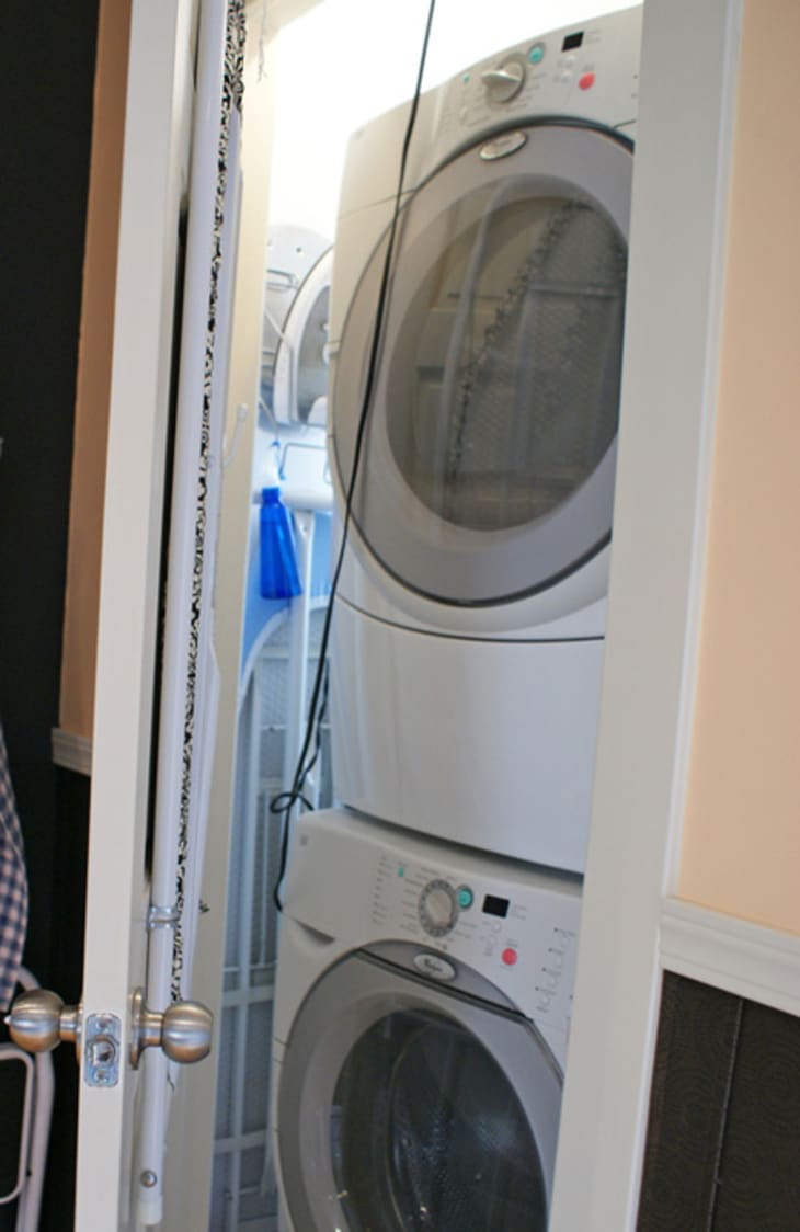 Before & After Turning a Laundry Closet into a Laundry Center