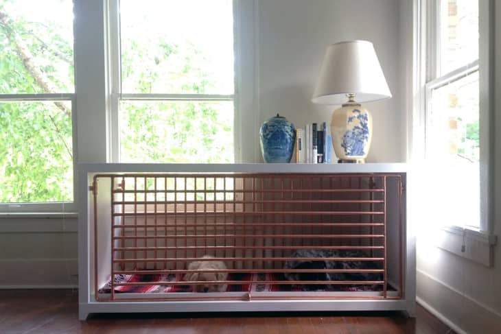 Mid century sale modern dog crate