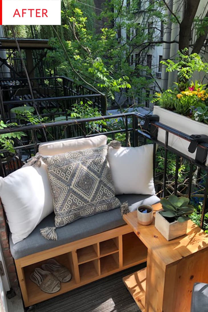 Small Balcony Ideas Outdoor Decor, Urban Garden Apartment Therapy