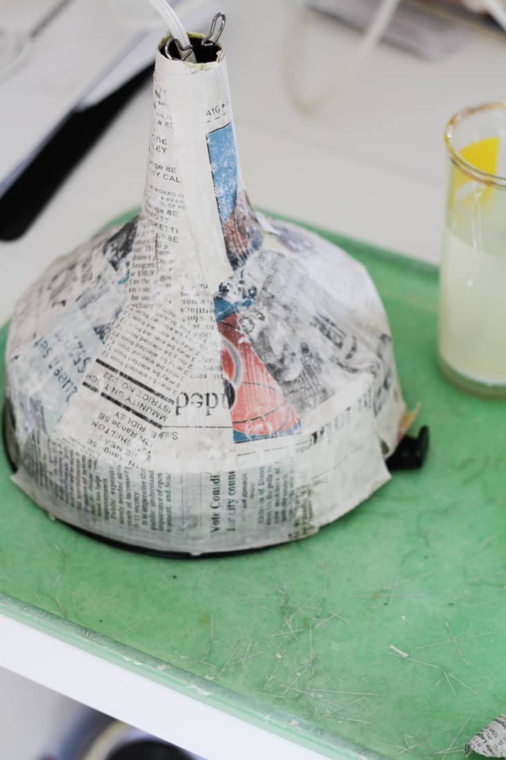 How To Make Paper Mache Pendant Lights Apartment Therapy