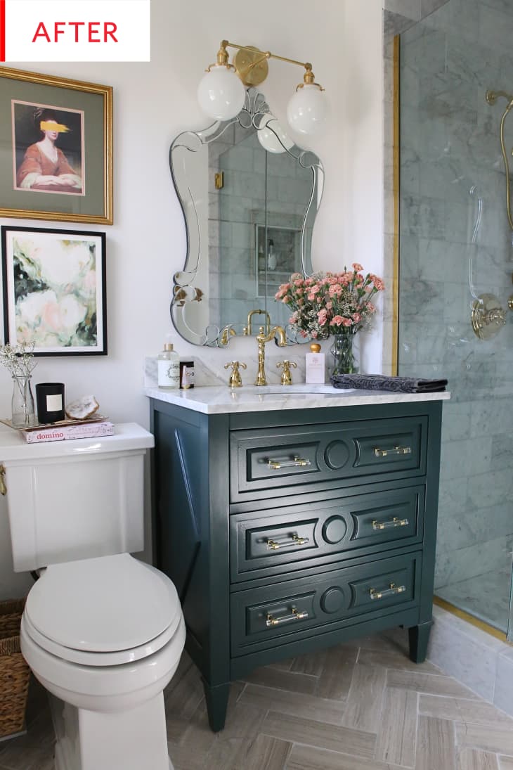 Unique Apartment Therapy Bathroom Vanity for Simple Design