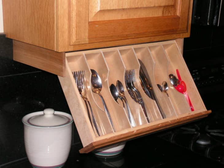 Silverware drawer under cabinet discount