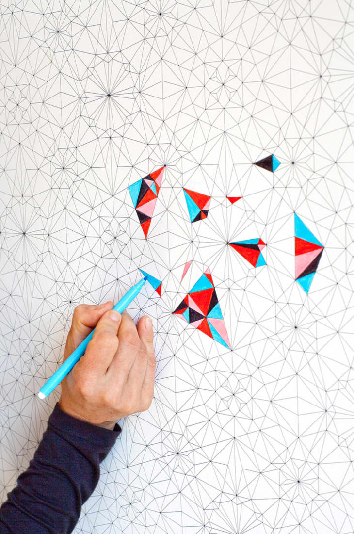 7 Coloring Book Wallpapers Color it in on the Wall! Apartment Therapy