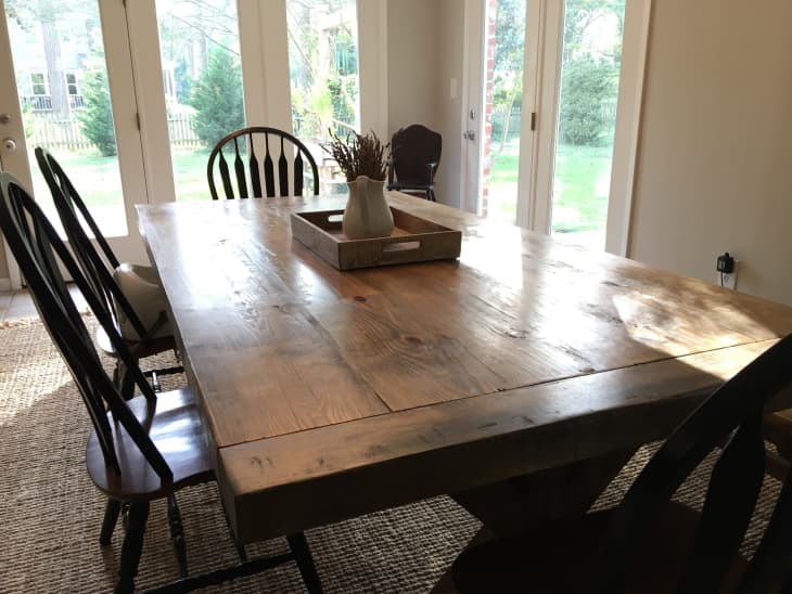 DIY Farmhouse Table Project Built For $850 | Apartment Therapy