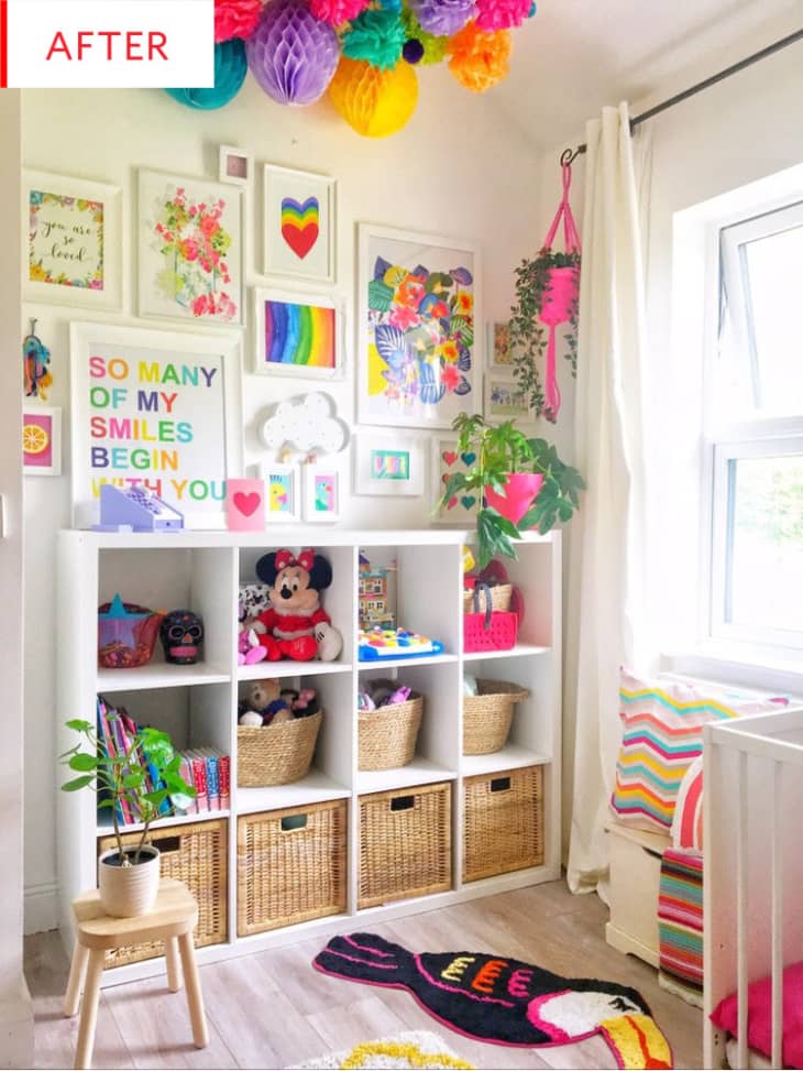 Before and After: A Colorful Shared Girls' Room | Apartment Therapy