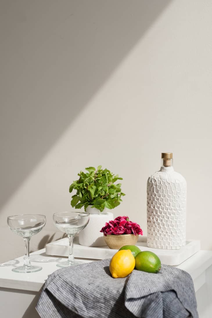 How To Make a Stylish Decanter With Air Dry Clay Apartment Therapy