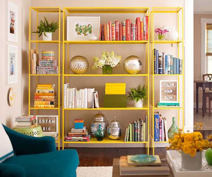 Yellow bookshelf deals ikea