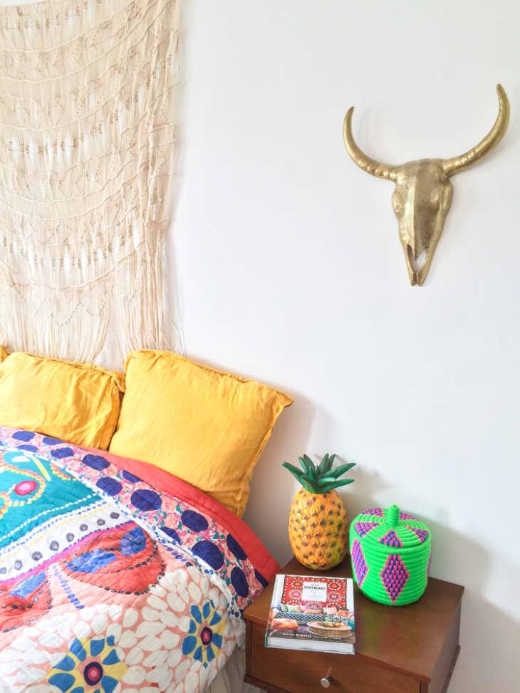 This Bedroom Proves Your Rental Can Be Colorful Even If