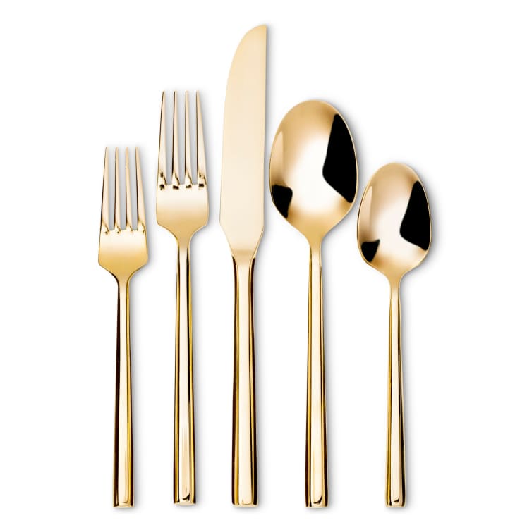 The Best Modern Gold (and Copper!) Flatware Apartment Therapy