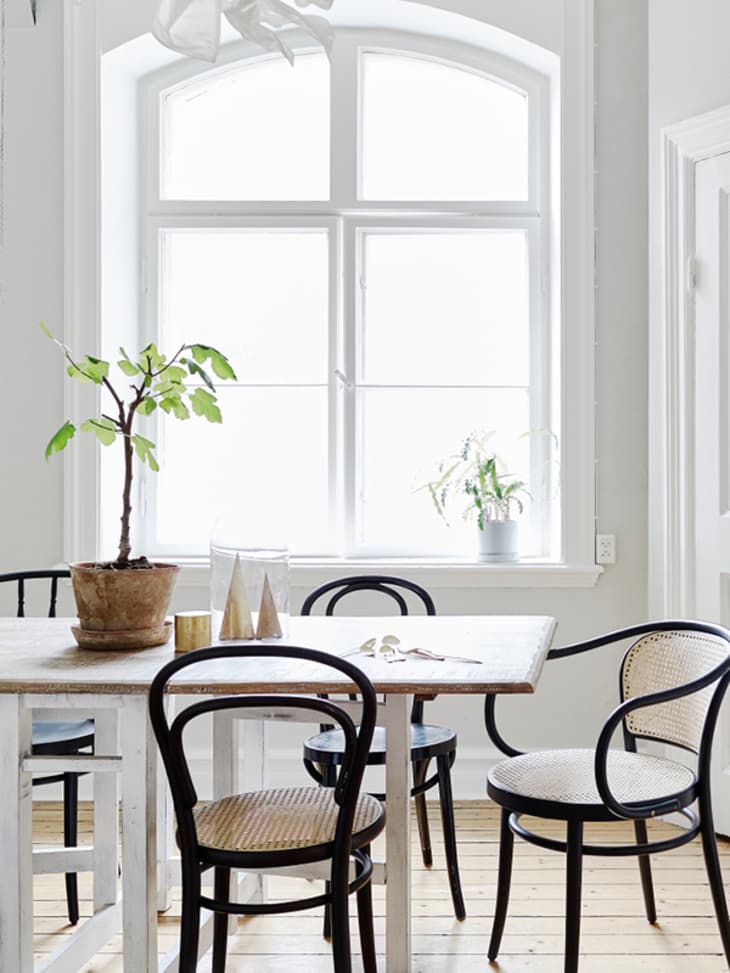 Bentwood cane deals dining chairs