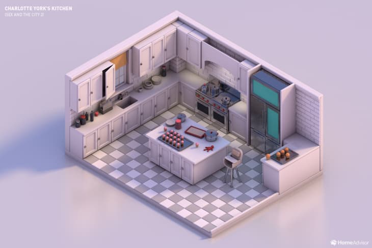 Movie Kitchen Floor Plans Nancy Meyers, Sex and the City | Apartment ...