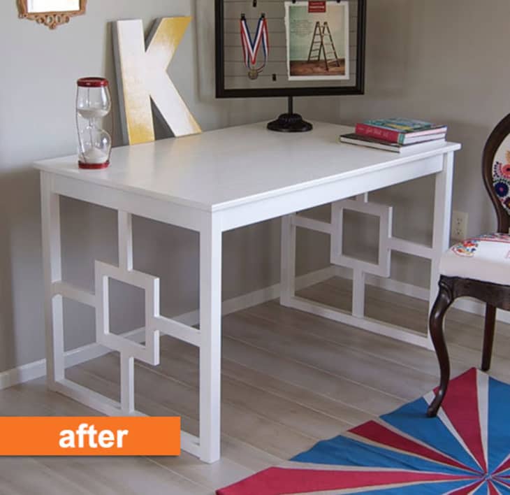Before & After From IKEA Dining Table to Chic Desk Apartment Therapy